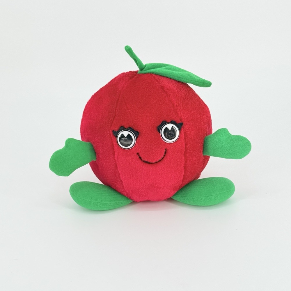 Woodland Bear Co Apple Plush 10" Heritage Mint Red Fruit Stuffed Toy Vintage